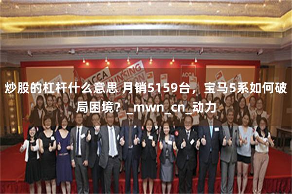 炒股的杠杆什么意思 月销5159台，宝马5系如何破局困境？_mwn_cn_动力