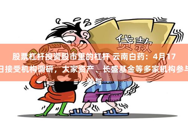 股票杠杆投资股市里的杠杆 云南白药：4月17日接受机构调研，大家资产、长盛基金等多家机构参与